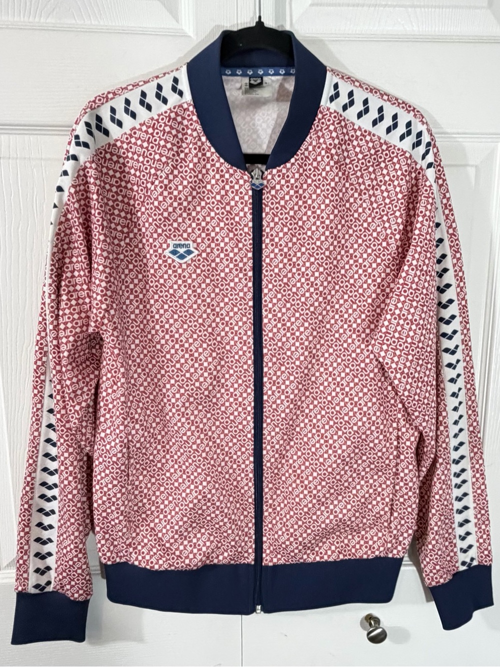 Arena Relax IV Team Jacket Retro Track Jacket Red White Men’s Medium